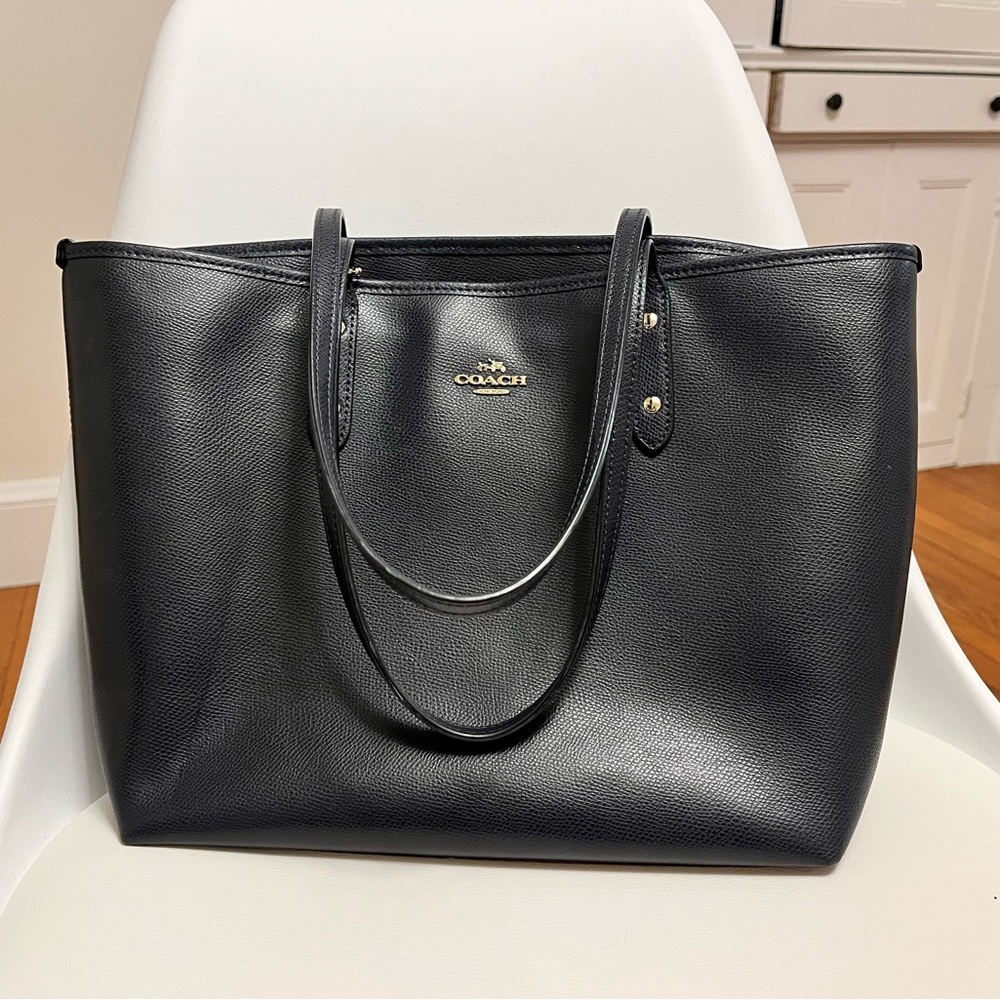 Coach Tote Bag Navy Blue